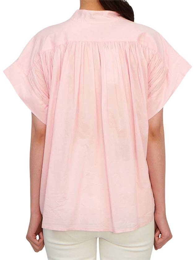 Women's Cory Short Sleeve Blouse Pink - VANESSA BRUNO - BALAAN 4