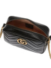 GG Marmont Zip Top Matelasse Mini Cross Bag Black - GUCCI - BALAAN 7