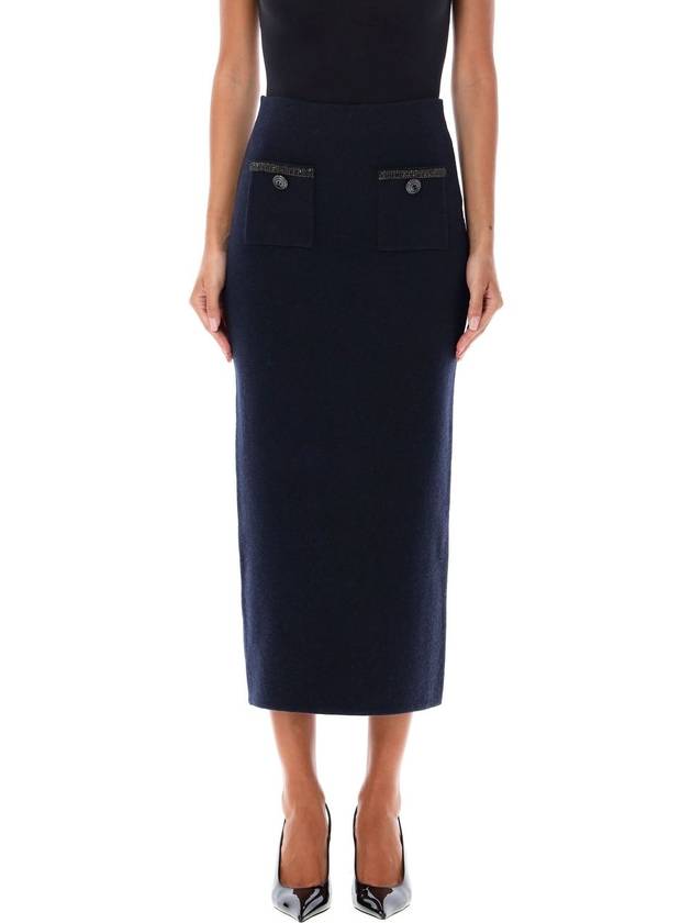 Compact wool midi skirt - SELF PORTRAIT - BALAAN 1