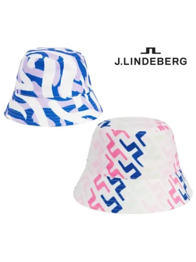 Print Bucket Hat Golf Hat GWAC08689 - J.LINDEBERG - BALAAN 1