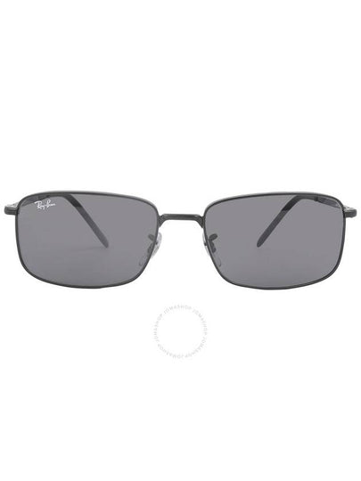 Eyewear Tinted Lens Rectangle Sunglasses Black - RAY-BAN - BALAAN 2