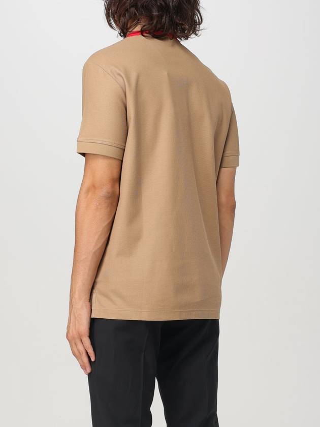 Logo Stripe Short Sleeve Polo Shirt Brown - BURBERRY - BALAAN 4