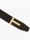 T Buckle Reversible Leather Belt Black Brown - TOM FORD - BALAAN 6