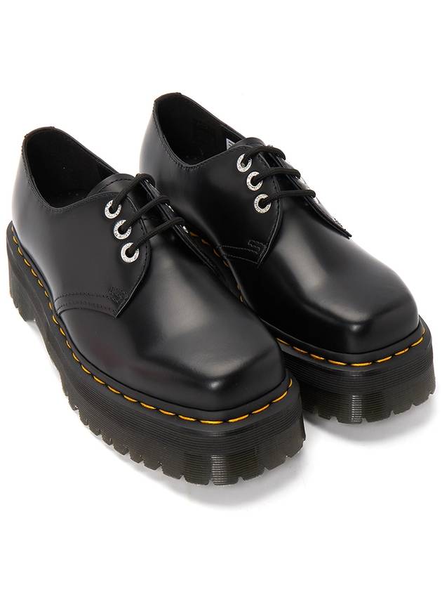 1461 Quad Squared Smooth Leather Platform Derby Black - DR. MARTENS - BALAAN 4