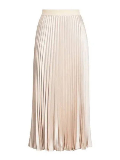 Gavino Long Pleated Skirt Beige - MAX MARA - BALAAN 2