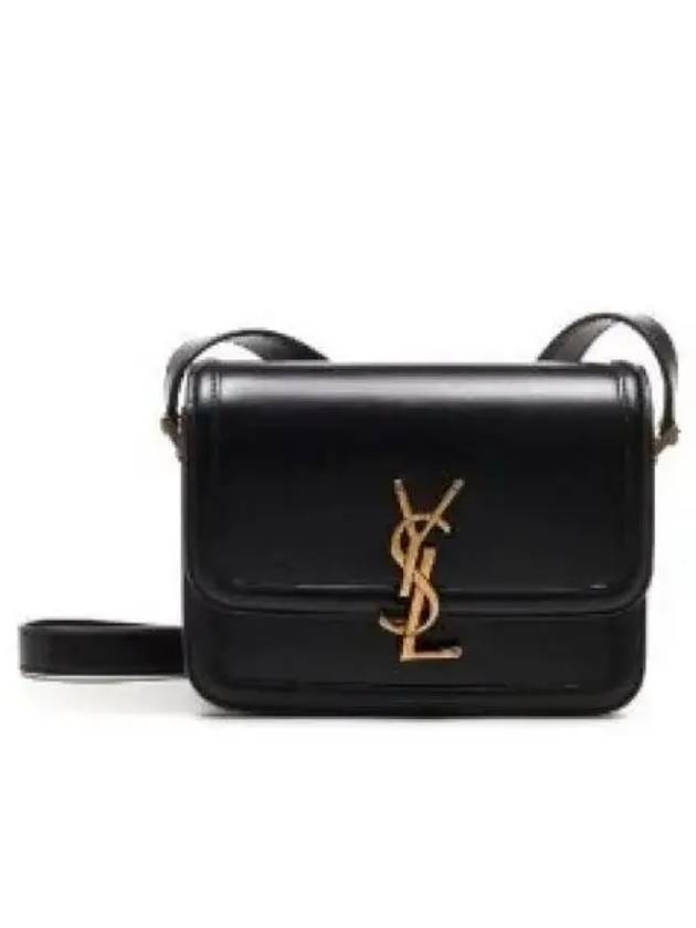 Gold Hardware Monogram Small Solferino Shoulder Bag Black - SAINT LAURENT - BALAAN 2