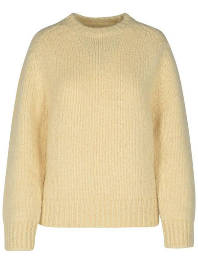 Mohair Blend Knit Top Cream - JIL SANDER - BALAAN 2