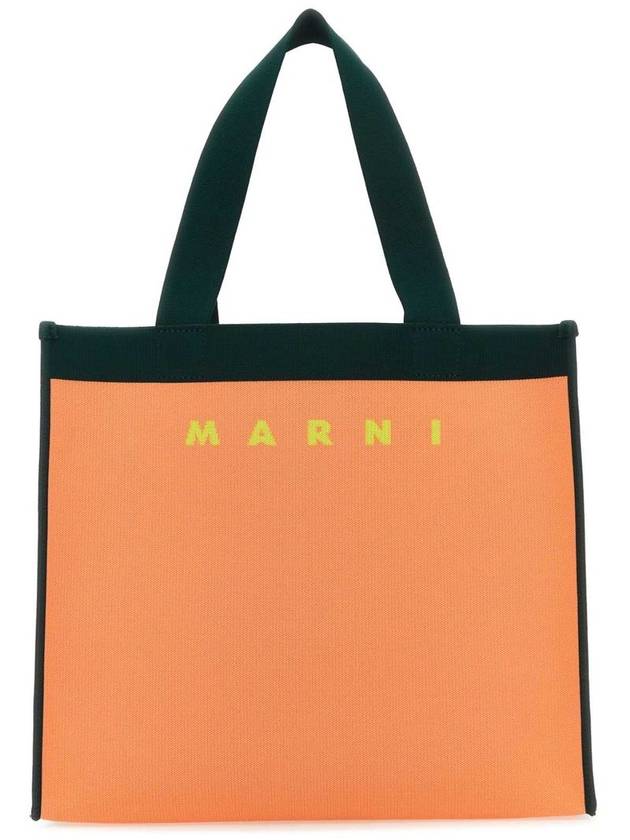 MULTICOLORED Two tone jacquard shopping bag SHMQ0045A0P4547 ZO594 - MARNI - BALAAN 2