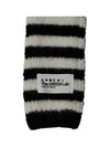 Striped tie knit muffler Black - THE GREEN LAB - BALAAN 9