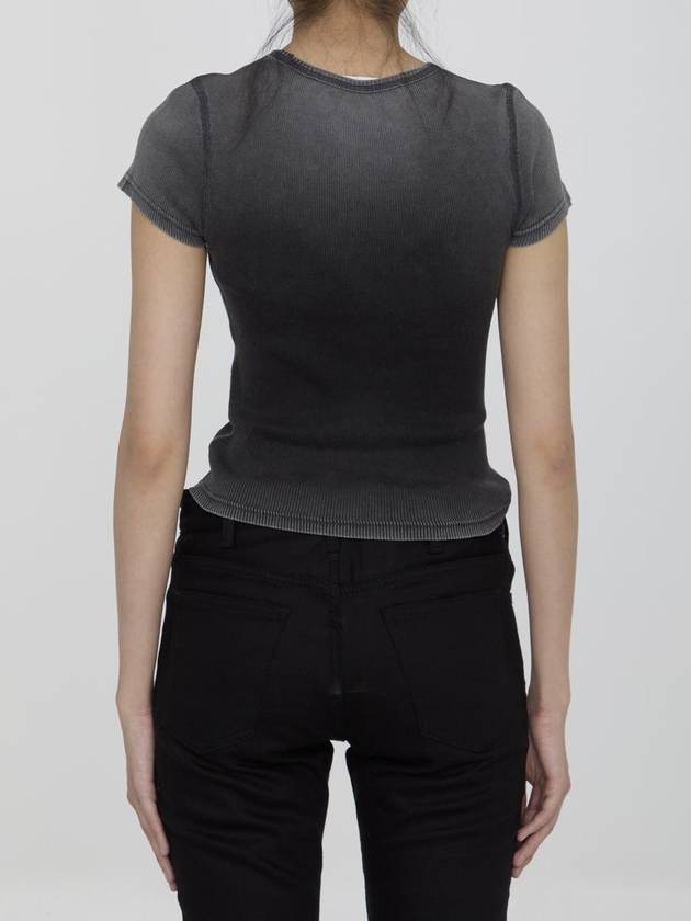 Crystal Hotfix Tee In Jersey - ALEXANDER WANG - BALAAN 4