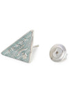 Triangle Logo Earrings Blue - PRADA - BALAAN 8