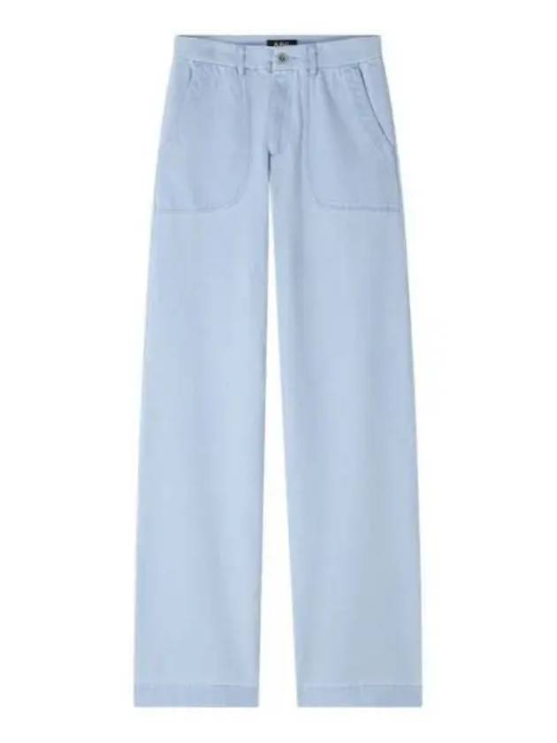 WoMen's Seaside Straight Jeans Light Blue - A.P.C. - BALAAN 2