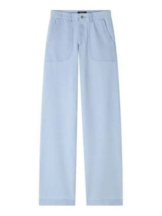 Women's Seaside Straight Jeans Light Blue - A.P.C. - BALAAN 2