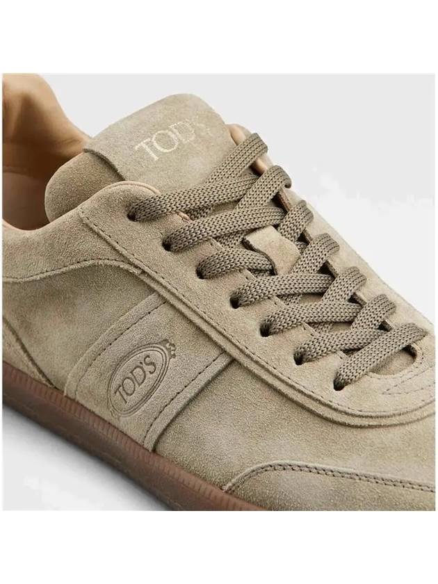 Logo Men's Suede Low Top Sneakers Brown - TOD'S - BALAAN 3