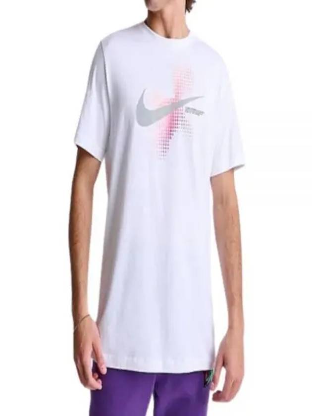 Men's Sportswear 6MO Swoosh Short Sleeve T-Shirt White - NIKE - BALAAN 2