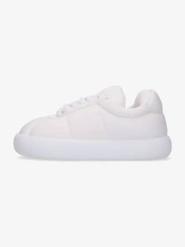 Padded Lace-up Leather Low Top Sneakers White - MARNI - BALAAN 2