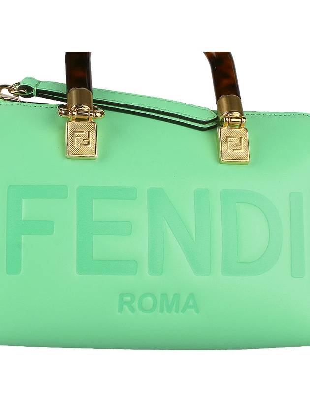 By The Way Small Leather Tote Bag Green - FENDI - BALAAN 8