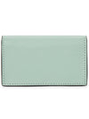 Logo Color Block Saffiano Card Wallet Tea Green - MARNI - BALAAN 3