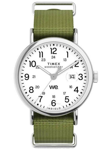 Timex Weekender Quartz White Dial Watch TW2W86000 - TIMEX - BALAAN 1