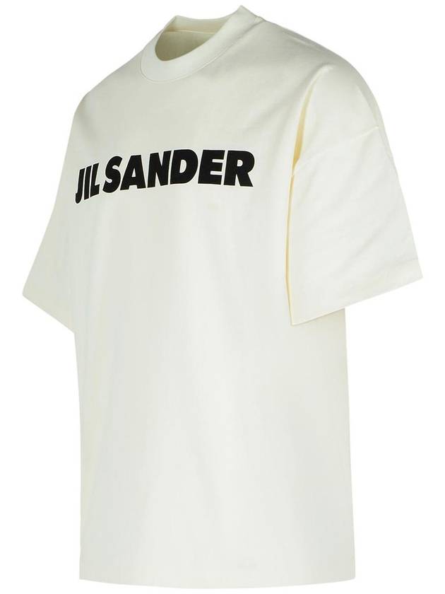 Men's Logo Cotton Short Sleeve T-Shirt White - JIL SANDER - BALAAN 3