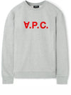 Red VPC Logo Long Sleeve Sweatshirt Grey - A.P.C. - BALAAN 2