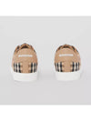 Vintage Check and Leather Sneakers Archive Beige - BURBERRY - BALAAN 3