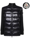 logo padded cardigan black 9B00013 M1131 999 - MONCLER - BALAAN 1