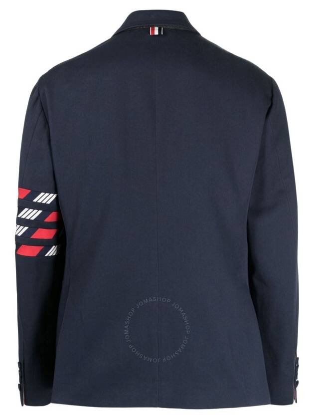 4 Bar Unconstructed Jacket Navy - THOM BROWNE - BALAAN 3