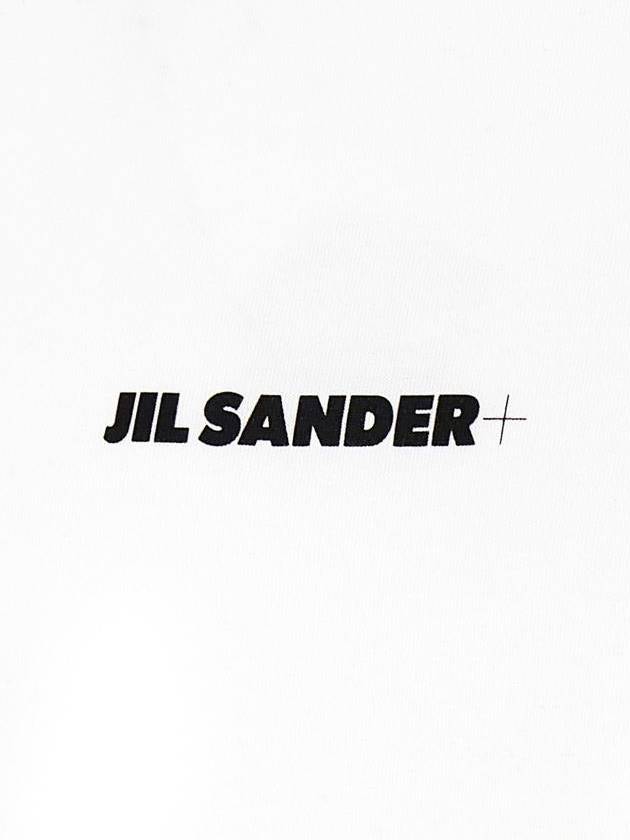 Small Logo Print Long Sleeve T-Shirt White - JIL SANDER - BALAAN 5