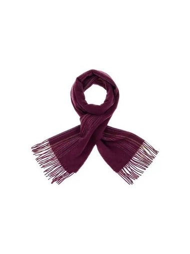 Striped cashmere wool scarf purple 271650 - PAUL SMITH - BALAAN 1