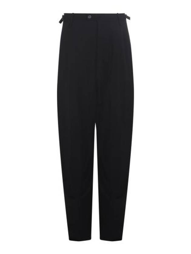 Wool Viscose Blend Straight Pants Black - BALENCIAGA - BALAAN 2