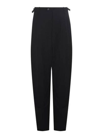 Wool Viscose Blend Straight Pants Black - BALENCIAGA - BALAAN 2