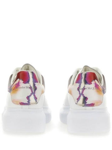 Larry Oversized Leather Low Top Sneakers White - ALEXANDER MCQUEEN - BALAAN 1