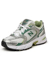 530 Low Top Sneakers Silver Metallic Green - NEW BALANCE - BALAAN 3