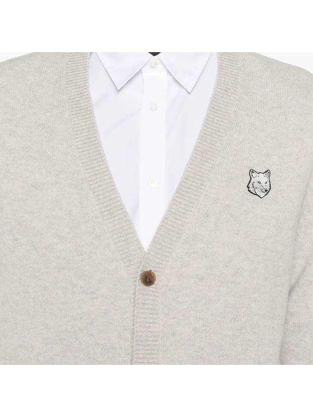 Maison Kitsune Bold Fox Head Patch Men s Wool Cardigan NM00506 H120 - POLO RALPH LAUREN - BALAAN 5