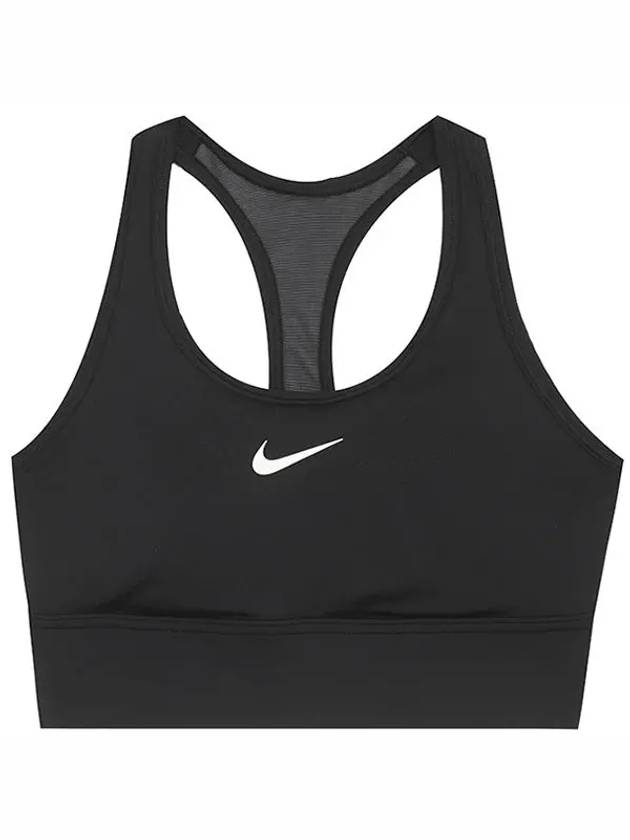 W Sports Bra Swoosh Medium Support Pad Longline FN2729 010 - NIKE - BALAAN 2