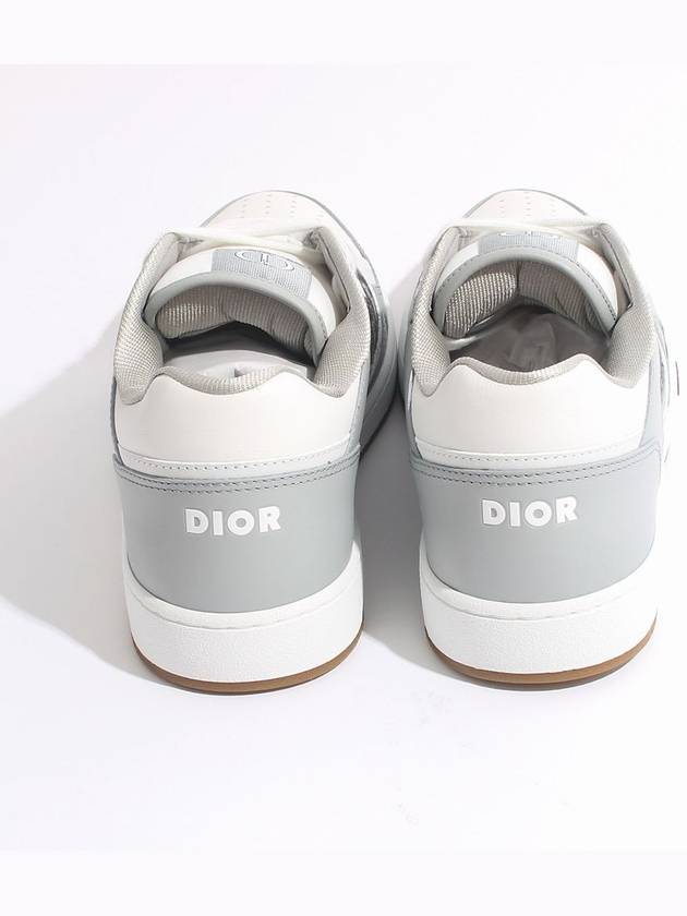 B27 Smooth Calfskin Low Top Sneakers Grey - DIOR - BALAAN 4