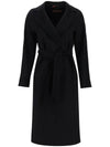 Prater Virgin Wool Single Coat Black - MAX MARA - BALAAN 1