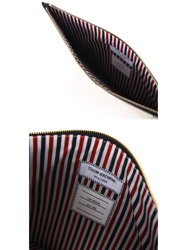 Icon Clutch Bag Brown - THOM BROWNE - BALAAN 4