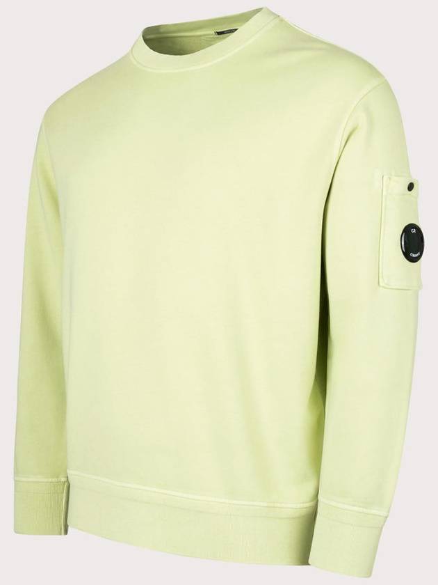 Cotton Diagonal Fleece Lens Sweatshirt Green - CP COMPANY - BALAAN 3