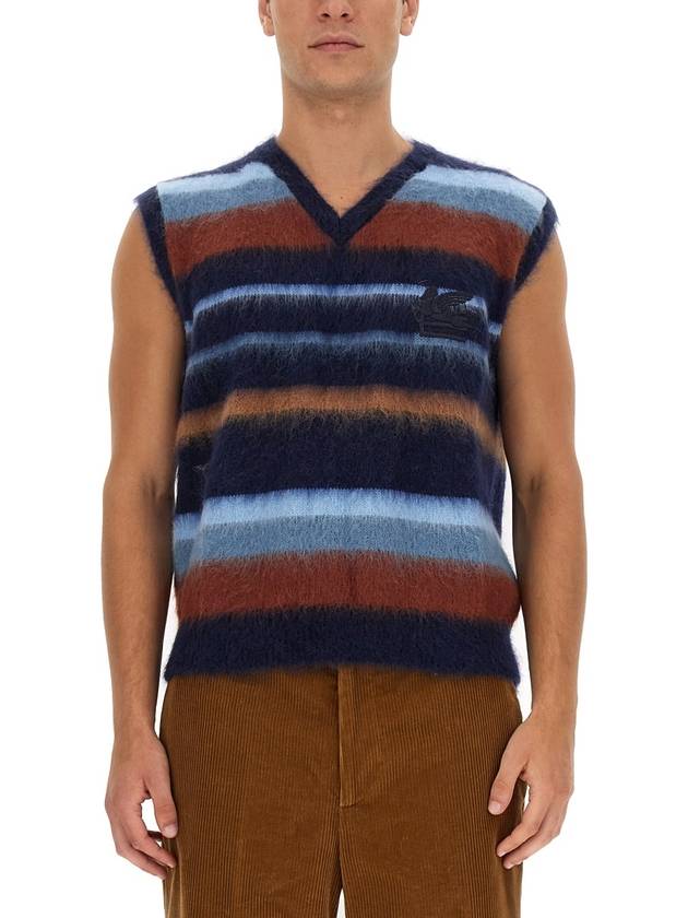 23 fw Vest WITH Stripe Pattern 1N96096780200 B0040483645 - ETRO - BALAAN 2