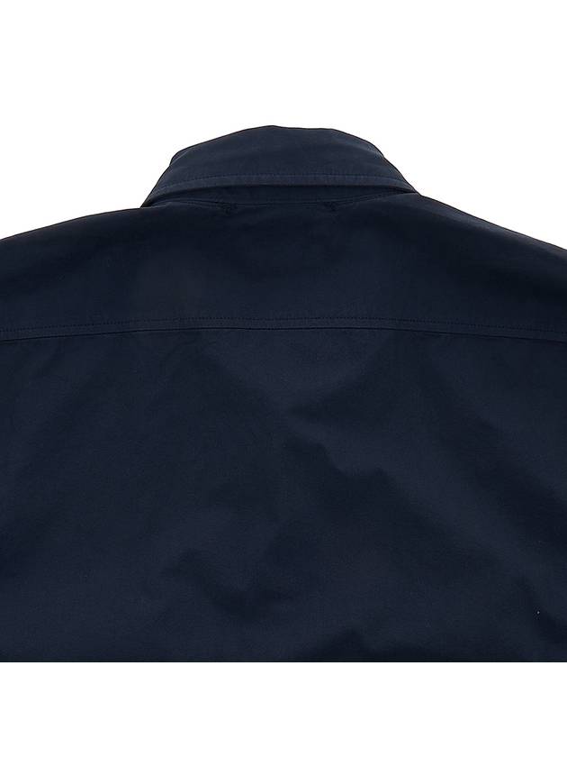 Men's Gabardine Long Sleeve Shirt Navy - CP COMPANY - BALAAN.