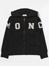 Kids English Logo Hooded Zip up Jacket 8G00004899PS 999 - MONCLER - BALAAN 1