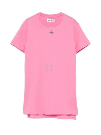 Embroided ORB Peru Short Sleeve T-Shirt Pink - VIVIENNE WESTWOOD - BALAAN 2