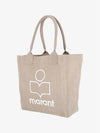 Yenky Embroidered Logo Shopper Tote Bag Beige - ISABEL MARANT - BALAAN 3