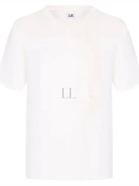 20/1 Jersey Pocket Short Sleeve T-Shirt White - CP COMPANY - BALAAN 2