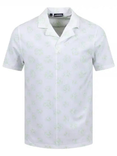 Men's Print Resort Reg Fit Short Sleeve Shirt White - J.LINDEBERG - BALAAN 2