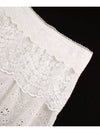 Heidi Lace Lap Mini Apron WHITE Women s Pleated Skirt Ruffle Wrap - RUBATI - BALAAN 8