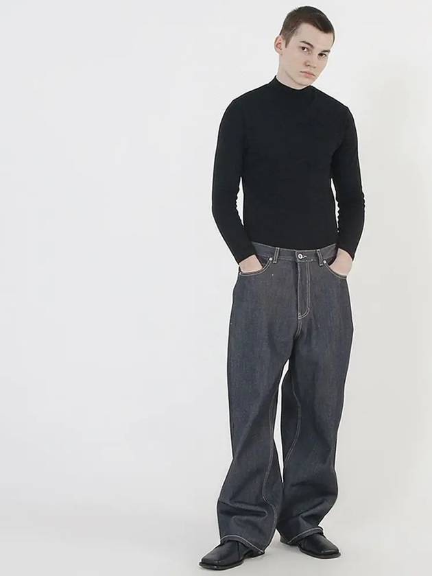 Non Faded Salvage Denim Pants Indigo - CHANCE'S NOI - BALAAN 8