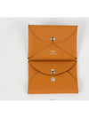 Calvi Duo Compact Card Holder Toffee B 74323 - HERMES - BALAAN 5